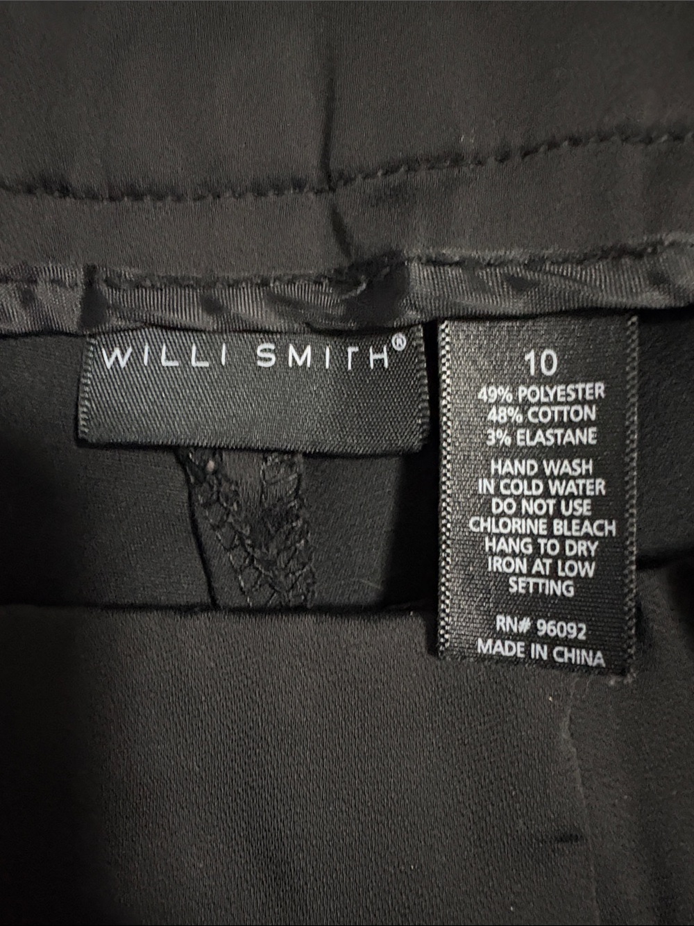 Willi Smith Black Women's Top - Classic Minimalist